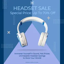 Headset Sale Promotion Instagram Post