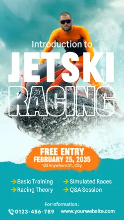 Jet Ski Racing Event Instagram Story
