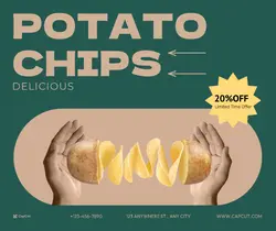 Catering Services Potato Chips Discount Minimalist