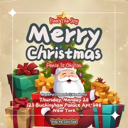 Happy Christmas Day Greeting Linkedin Post