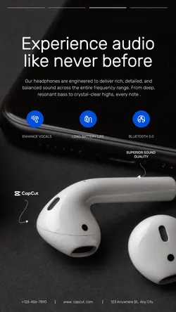 Electronic Product display Bluetooth headset