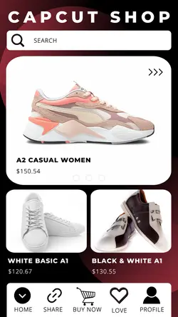 Fashion Black White Casual Shoes Product Display Instagram Stories