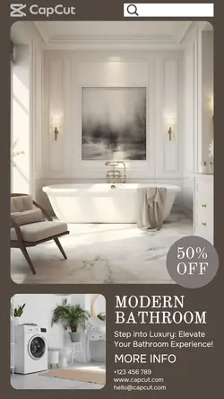 household Bathroom design sales promotion