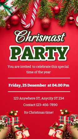 Christmast Party For Instagram Post