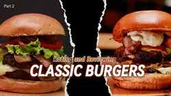 Youtube Thumbnail - Review Rating and Reviewing Classic Burgers