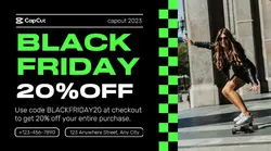 Fashion Promotion Black Friday Facebook Ads