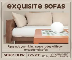 Exquisite Sofa Product Facebook Post