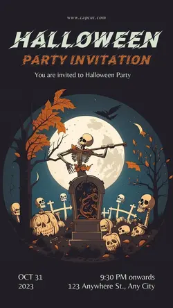 Halloween Night Party Tiktok Post