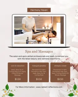 Salon And Spa Price List Instagram Portrait