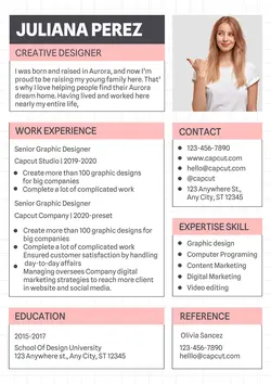Business Resume Creative Designer