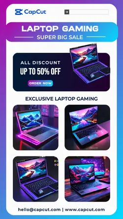 Gaming Laptop big sale Instagram Story