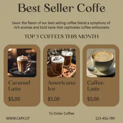 best seller coffe instagram post