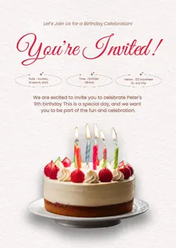 Non-Marketing Invitation-Birthday
