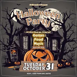 Halloween Invitation Poster Instagram Post
