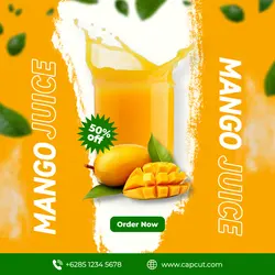 Mango Juice Instagram Post
