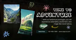 Time To Adventure Facebook App Ad