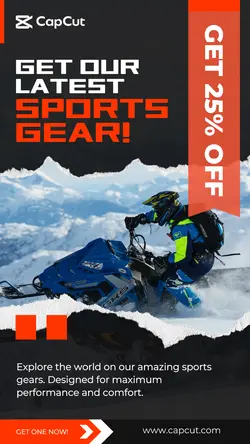 Sports Gear Advertisement Mobile Page - Story