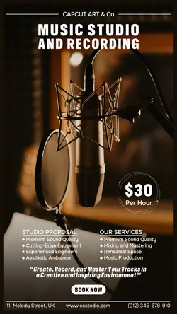 Other Industry Music Studio Rental Instagram Story