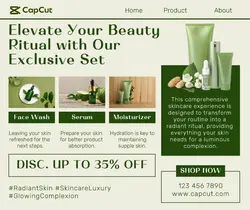 Exclusive Set Skincare Promotion Facebook Post
