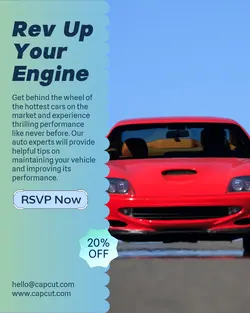 Cars & Auto parts Invitation