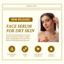 Beauty and Personal Care - Face Serum Instagram Post