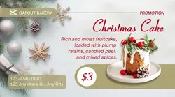 Christmas Cake Promotion Facebook Ad