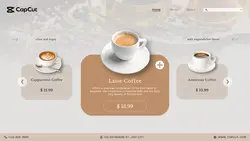 Coffee Advertisement Landing Page Website