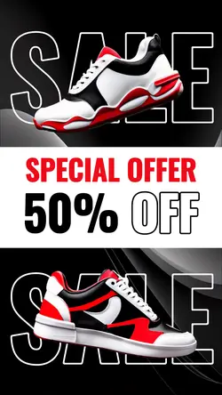 Sneaker Super Sale Promotion nstagram story