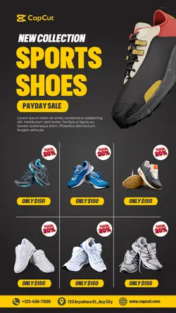 Sports Shoes Payday Sale Template 