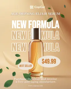 Beauty Serum Promotion Instagram Portrait