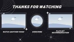 Non-Marketing Youtube Endscreen - Black Background Dots