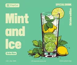 Food & Drink Lemonade Lifestyle Illustration Style