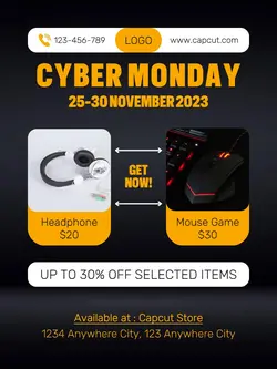 Cyber Monday Gadget Promotion Facebook Image