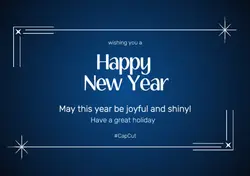 Non marketing postcard blue minimalist