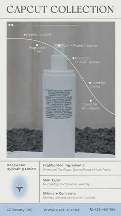 Skin Care Lotion Product Introduction