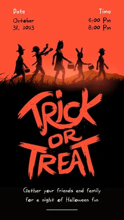 Trick or Treat Tiktok Post