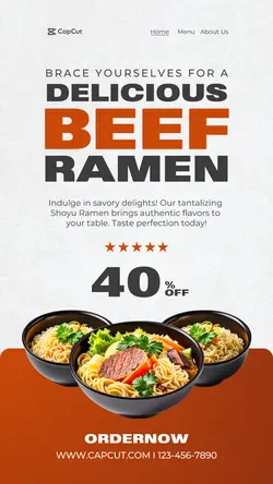 Food Ramen Promotion Instagram Story
