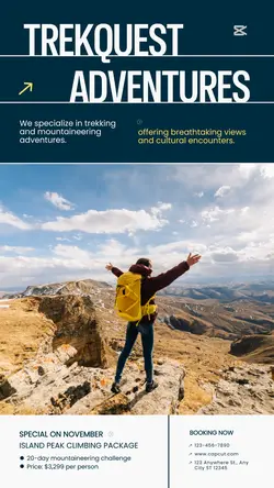 Blue Minimalist Travel Industry Promotion Instagram Story