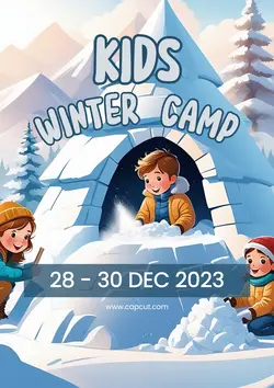 Activity Poster Kids Winter Camp