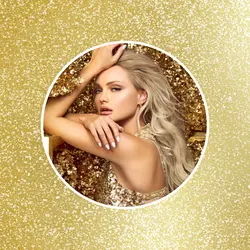 Non-marketing IG Photo Profile Gold Glitter