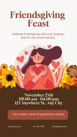 Thanksgiving Charity Event Tiktok Post