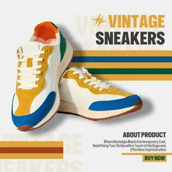 Vintage Sneaker Product Display