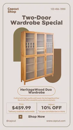 Furniture Wardrobe Promotion Instagram Story