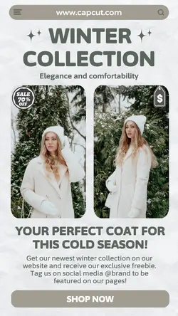 Winter Coat Collection Instagram Story