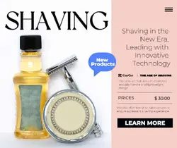  Beauty &shaving display Minimalist