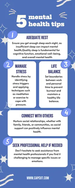 non marketing Calm style infographic for health education