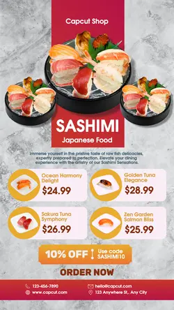 Food Sashimi Promotion Tiktok