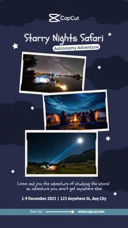 Event Activity Astronomy Night Workshop Instagram Story