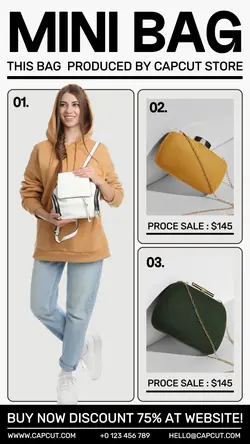 3 Multi-product Image Mini Bag Promotion Instagram Story