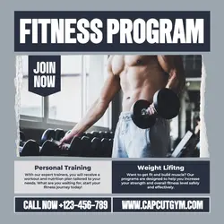Fitness Program Promotion Instagram Post